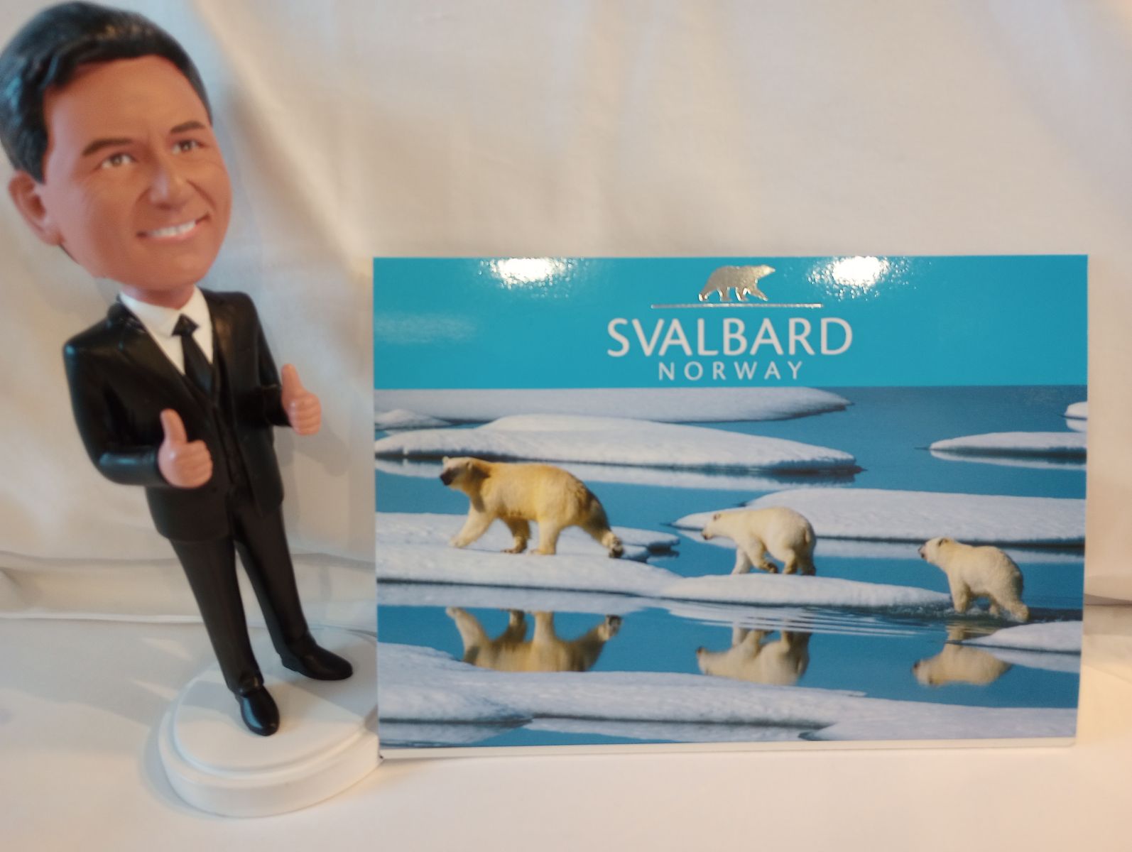Little Jimmy visiting Svalbard Island, Norway in the Arctic Circle