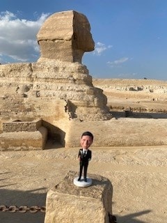 Little Jimmy in Egypt at the Great Sphinx of Giza