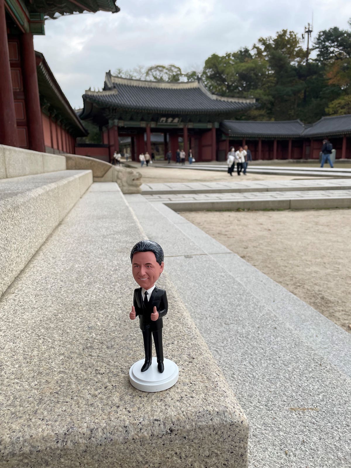 Little Jimmy at Changdeokgung Palace in Seoul, South Korea